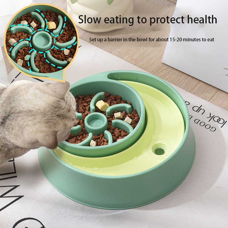 Slow Feeding Bowls For Dogs Pet Food Slow Food Owl Bowl Anti-Gulping Pet Feeding Bowl Food Feeding Dishes Dog Bowl For Puppies