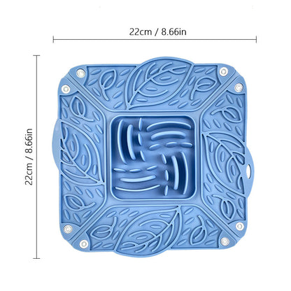 Pet Silicone Foldable Slow Food Mat Feeding Bowl Multi-functional Tableware