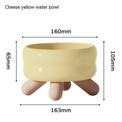 Food Water Pet Ceramic Color Feeding Dogs And Cats Supplies Bowl