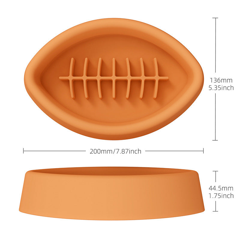 Silicone Pet Anti-choke Slow Feeding Bowl With Suction Cup