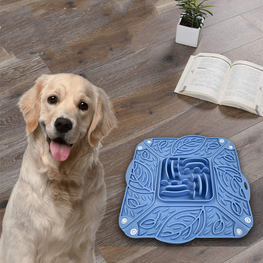 Pet Silicone Foldable Slow Food Mat Feeding Bowl Multi-functional Tableware