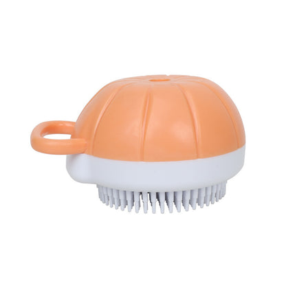 Dog Scrubber For Bath Silicone Comb Massage Pet Grooming Kitten Pet Bath Brush Shampoo Dispenser For Dog Grooming Bathing