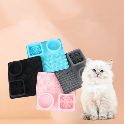 Silicone Multifunctional Pet Slow Feeding Bowl Licking Mat