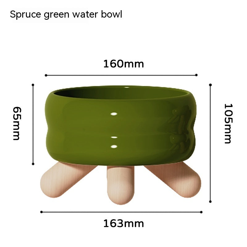 Food Water Pet Ceramic Color Feeding Dogs And Cats Supplies Bowl