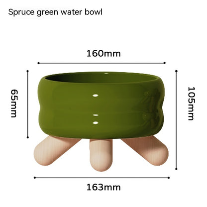 Food Water Pet Ceramic Color Feeding Dogs And Cats Supplies Bowl