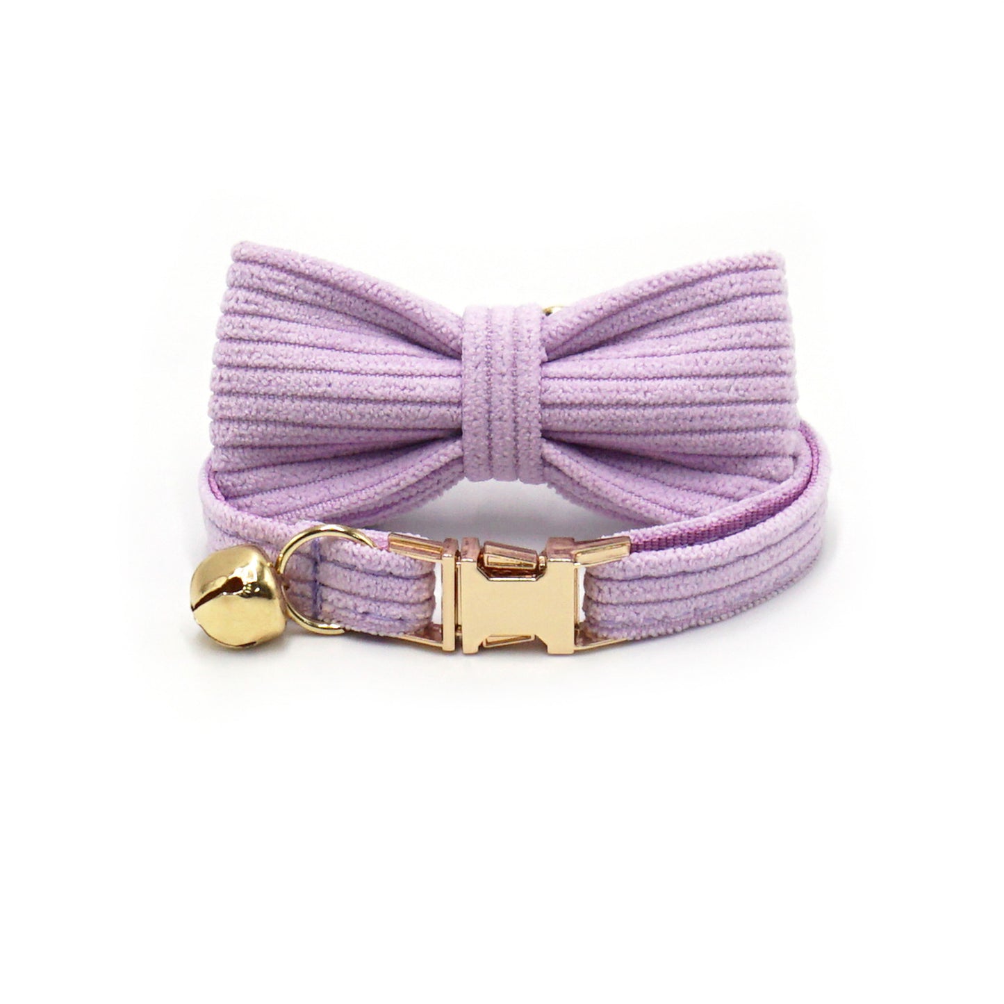 Handsome Cat Bow Corduroy Cat Collar